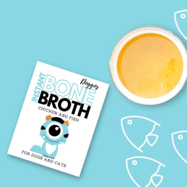 Doggos Instant Chicken Bone Broth with Fish for Cats and Dogs Online Hot Sale