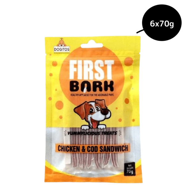 First Bark Chicken & Cod Sandwich Dog Treats Fashion