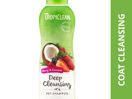 Tropiclean Berry and Coconut Deep Cleaning Shampoo for Dogs and Cats For Cheap