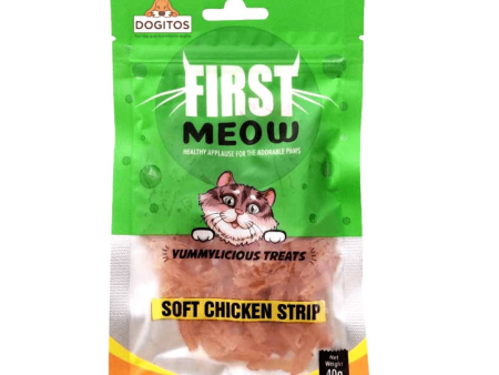 First Meow Soft Chicken Strip Cat Treat Online Sale