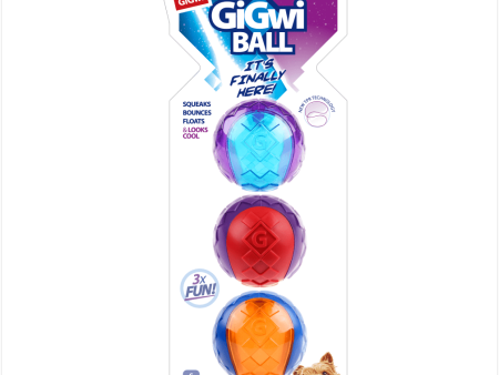 GiGwi Ball Squeaker Toy for Dogs (Pack of 3) Supply