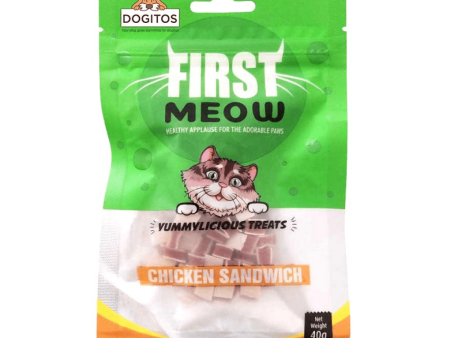 First Meow Chicken Sandwich Cat Treat Online Hot Sale