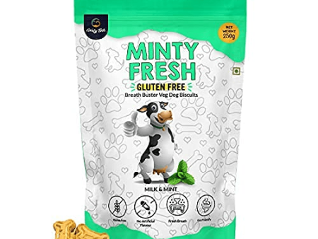 Goofy Tails Minty Fresh Milk & Mint Biscuit Treats for Dogs & Puppies Online now