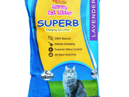 JiMMy Superb Lavender Scented Clumping Cat Litter For Discount