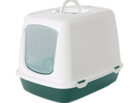 Savic Oscar Toilet Home for Cats (Nordic Green) Hot on Sale