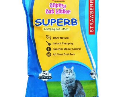 JiMMy Superb Strawberry Scented Clumping Cat Litter Cheap