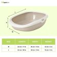 Savic Gizmo Litter Tray with Rim for Cats (Mocha) Supply