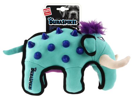 GiGwi Duraspikes Extra Durable Elephant Toy for Dogs (Light Blue) | For Medium Chewers For Cheap