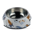 Pet Vogue Cartoon Pattern Colourful Bowl for Dogs and Cats Online