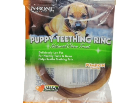 NPIC Pumpkin Flavour N Bone Puppy Teething Ring Dog Treats Sale