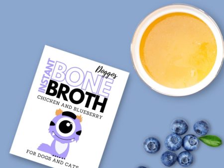 Doggos Instant Chicken Bone Broth with Blueberries for Cats and Dogs Discount