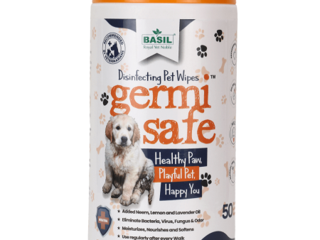 Basil Germi Safe Wet Wipes for Dogs and Cats Online Hot Sale