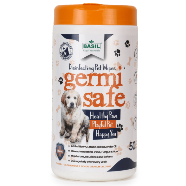 Basil Germi Safe Wet Wipes for Dogs and Cats Online Hot Sale