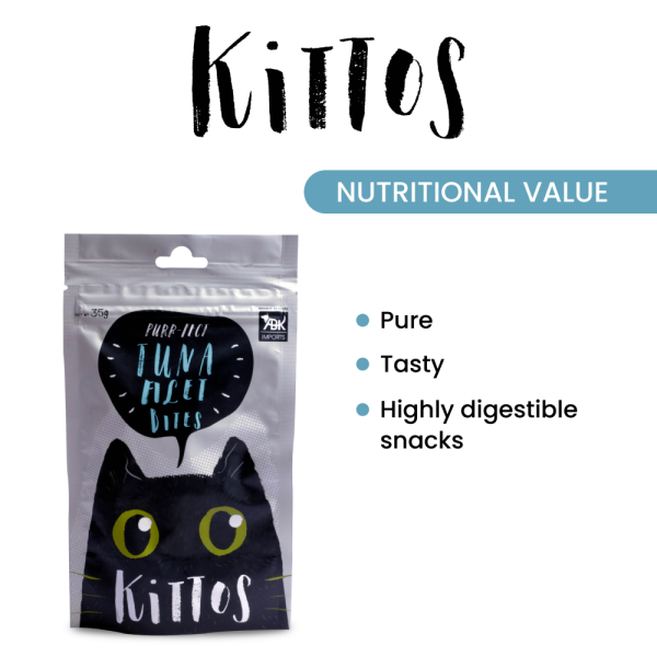 Kittos Purr fect Tuna Filet Bites Cat Treats Online Hot Sale