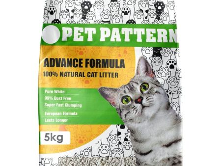 Pet Pattern Natural Clay Scented Quick Clumping Cat Litter Fashion