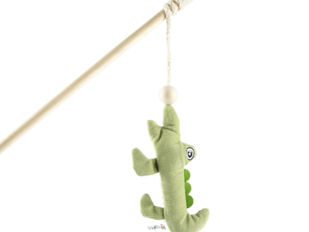 Fofos Wand Crocodile Toy for Cats Online now