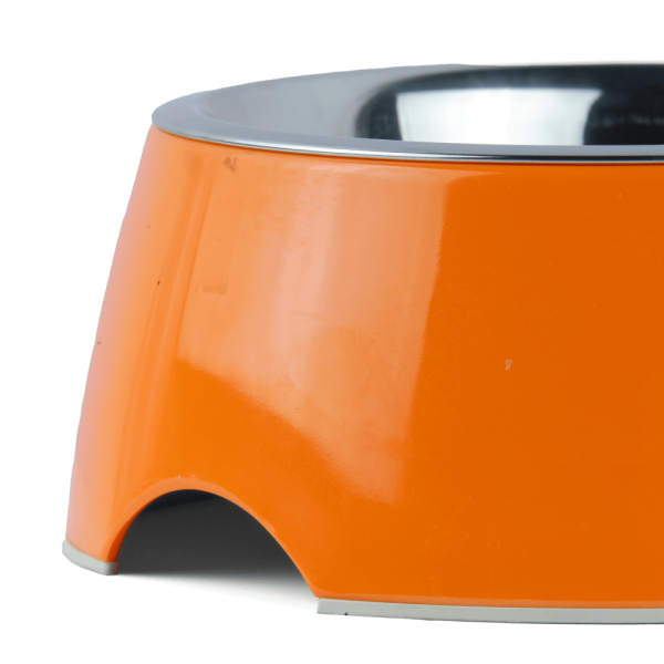 Basil Solid Color Melamine Bowl for Dogs and Cats (Orange) Online