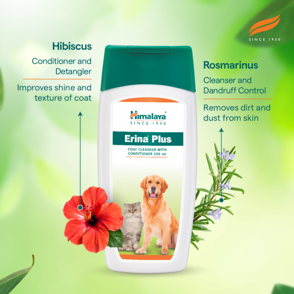 Himalaya Erina Plus Coat Cleanser with Conditioner for Dogs and Cats For Sale