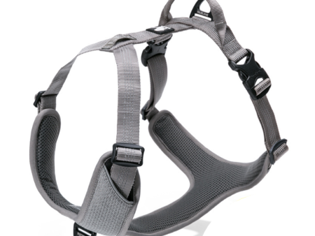 Truelove Harness with Reflective Fabric for Dogs (Gray) Hot on Sale