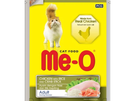 Me O Chicken with Rice & Crab Stick Adult Cat Wet Food Discount