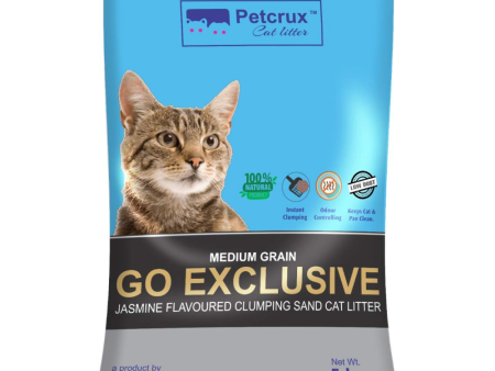 Petcrux Go Exclusive Scoopable Montonite Jasmine Cat Litter in Reusable Jute Bag For Cheap