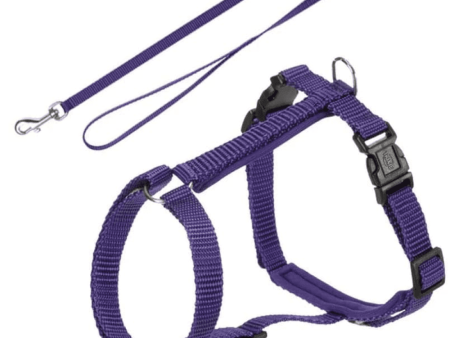 Trixie Harness with Leash for Cats (Violet) For Sale