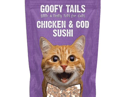 Goofy Tails Chicken & Cod Sushi Cat Treats Fashion