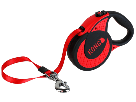 Kong Ultimate Retractable Leash for Dogs and Cats (Red) Online now