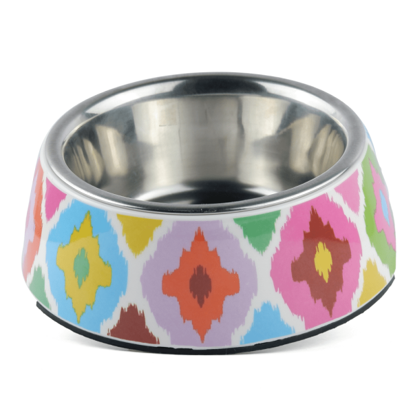 Basil Ikkat Print Melamine Bowl for Dogs and Cats Discount