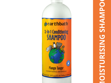 EarthBath 2 in 1 Conditioning Shampoo Mango Tango Long Coat for Dogs and Cats For Discount