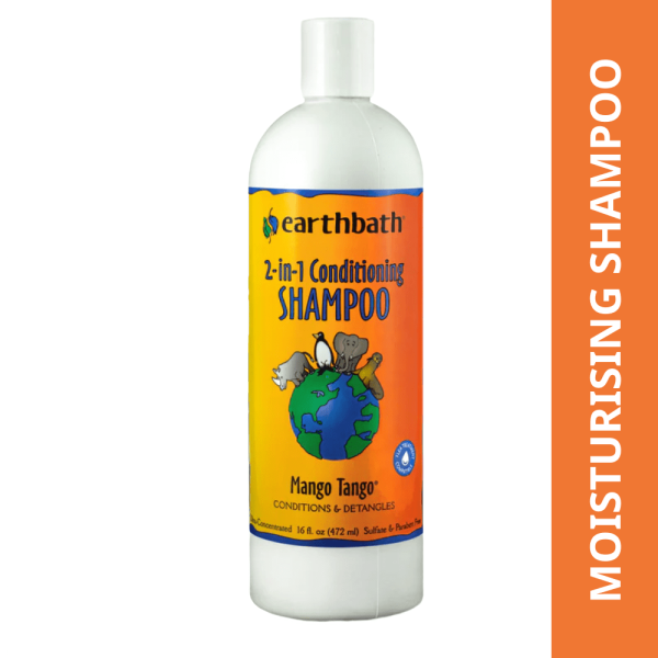 EarthBath 2 in 1 Conditioning Shampoo Mango Tango Long Coat for Dogs and Cats For Discount