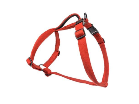 PetWale Cotton Adjustable H Harness for Dogs (Red) For Sale