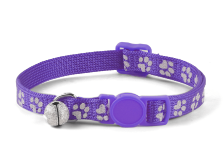 Basil Printed Collar for Cats & Puppies (Purple) Cheap