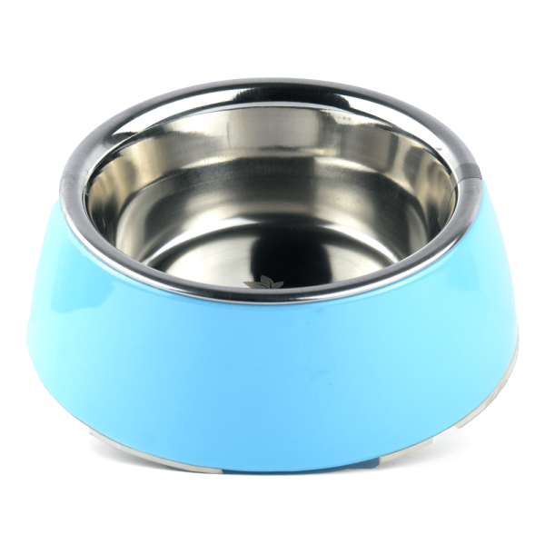 Basil Solid Color Melamine Bowl for Dogs and Cats (Blue) on Sale