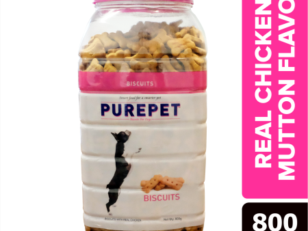 Purepet Mutton Flavour Real Chicken Biscuit Dog Treats on Sale