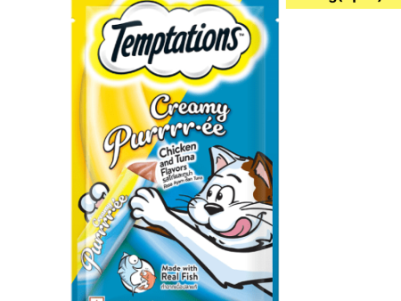 Temptations Creamy Purrrr ee Chicken & Tuna Cat Treats Fashion