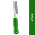 Basil One Sided Flea Comb (Green) For Cheap