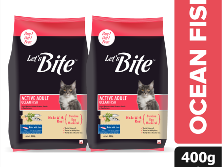 Let s Bite Active Adult Ocean Fish Dry Cat Food Online Sale