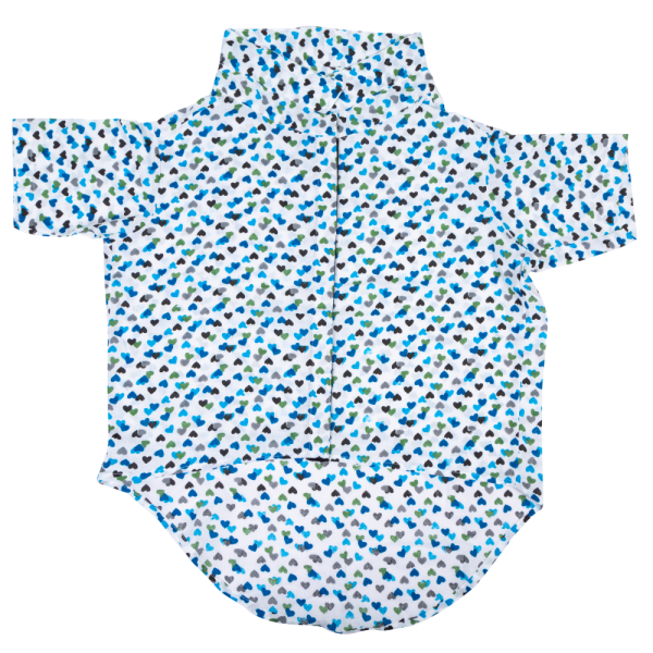 Up4pets Dreamy Hearts Cotton Shirts for Dogs (Blue) Sale