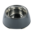 Basil Solid Color Melamine Bowl for Dogs and Cats (Grey) Sale