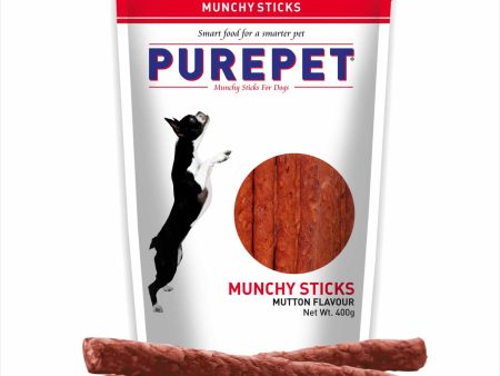 Purepet Mutton Flavour Munchy Sticks Dog Treat Online Sale