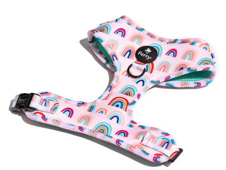 Furry & Co Raining Rainbow No Pull Harness for Dogs Online Hot Sale