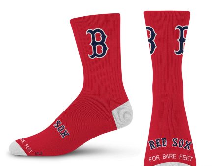 Socks - Red B Logo Online Sale