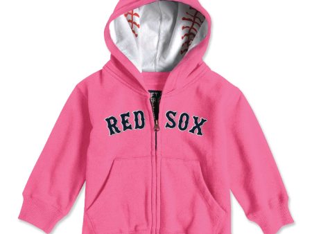 Infant Full Zip Hood - Pink on Sale