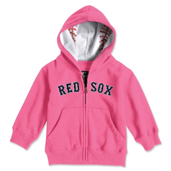 Infant Full Zip Hood - Pink on Sale