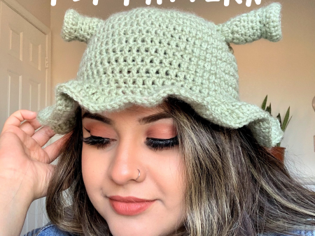 Ogre Crochet Bucket Hat PDF Pattern Discount