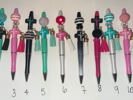 *BEADED JESUS PENS For Cheap