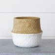 Audrey Basketweave Cement Planter Online now