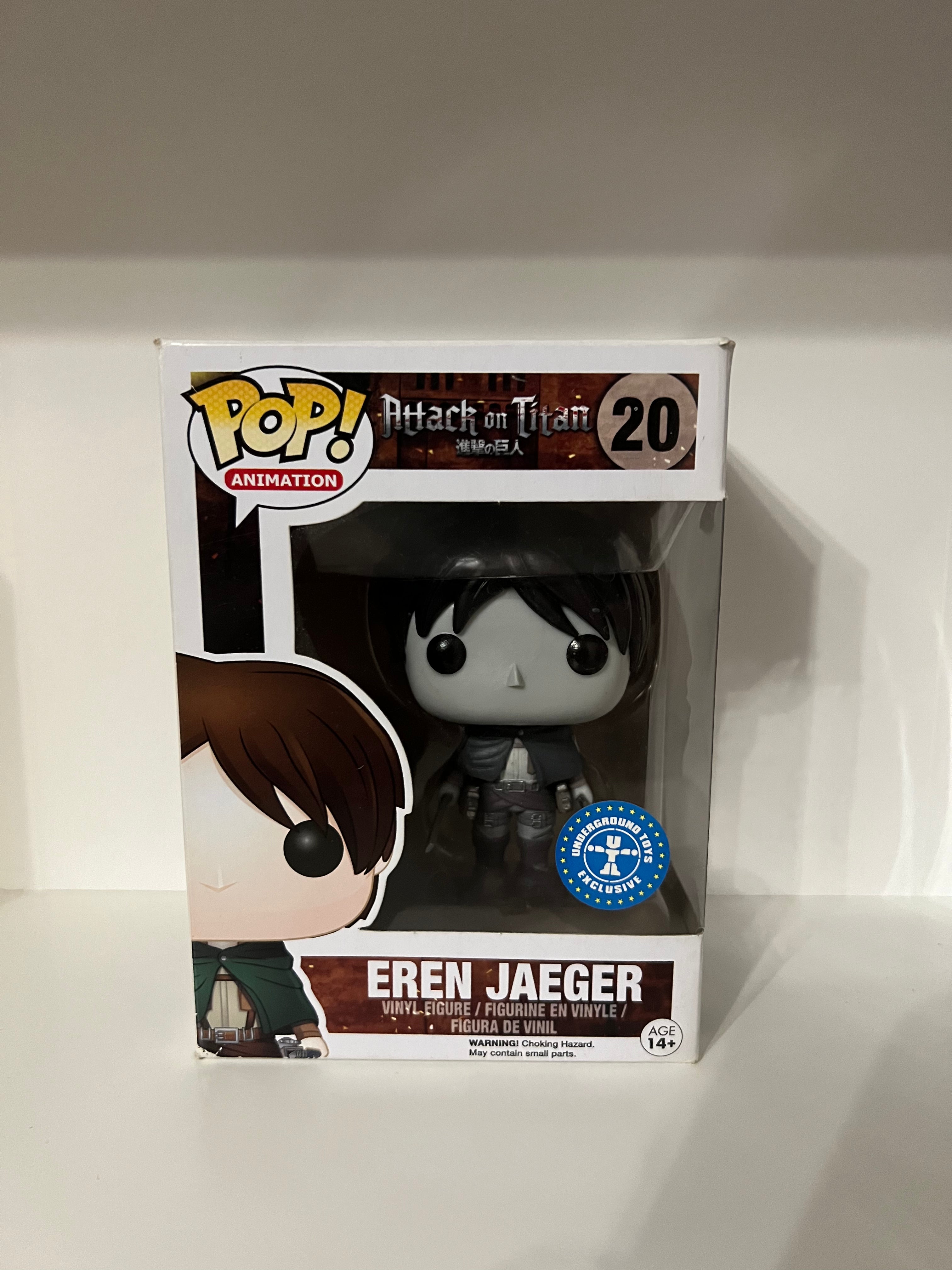 #20  Eren Jaeger (Black & White) - Attack on Titan Hot on Sale