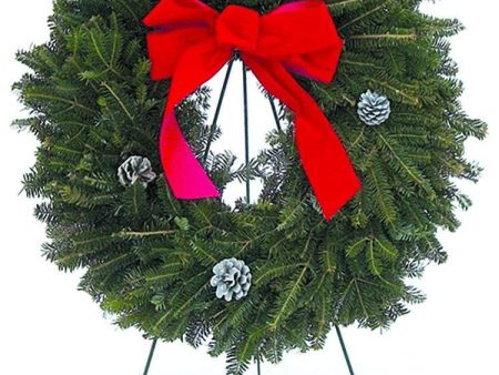 Green Wire Wreath Stand on Sale